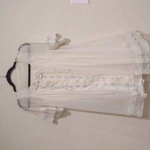 Vintage 50s Shadowline Peignoir Set Size Small